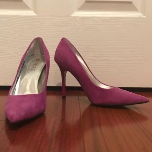 Purple Suede Pumps